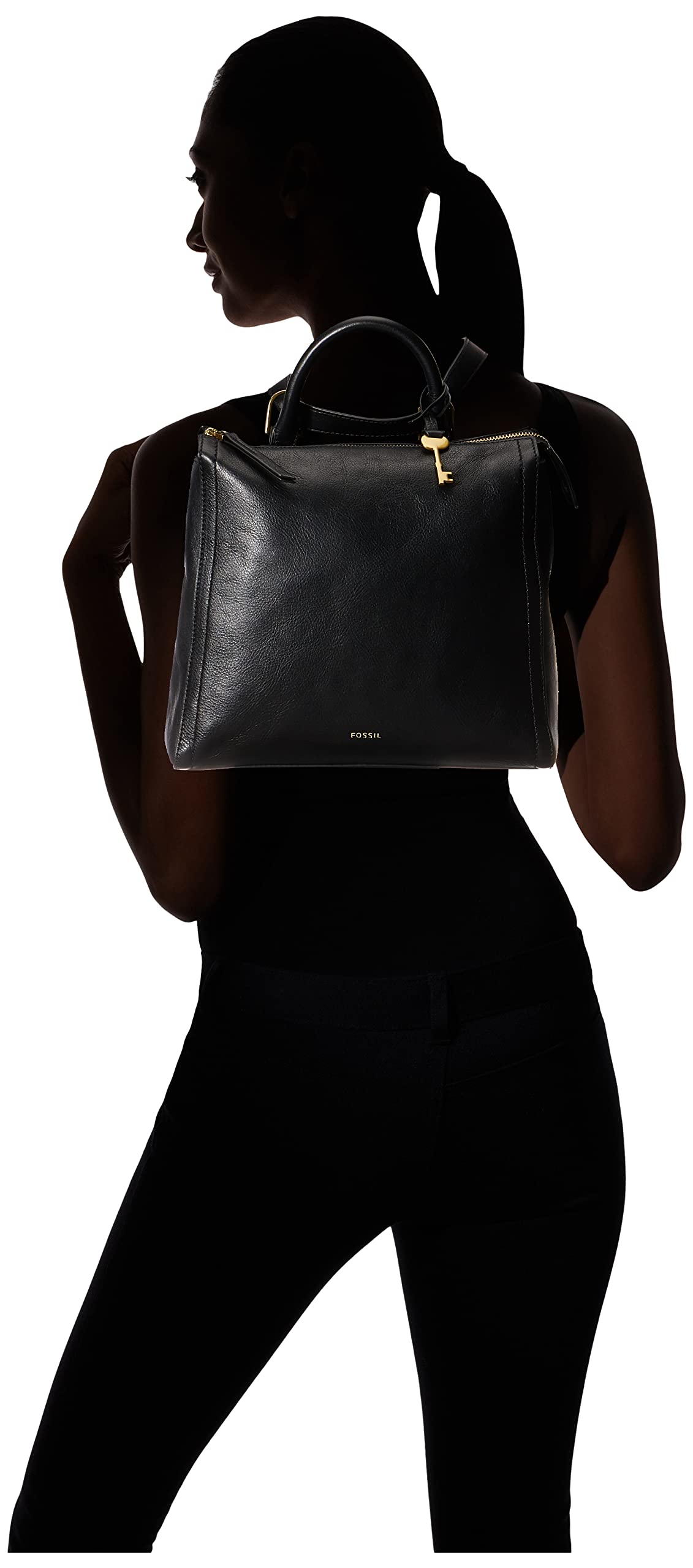 Fossil Women's Parker Genuine Leather Convertible Backpack Purse - Stylish Crossbody Handbag for Work, Travel & Everyday Use