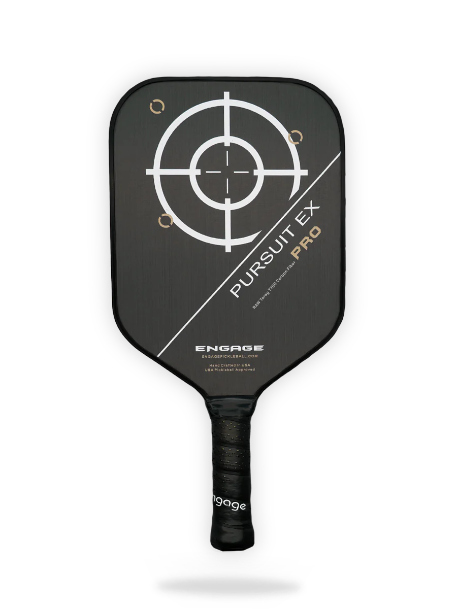 Engage Pursuit Pro EX Pickleball Paddle - Premium Carbon Fiber Paddle for Competitive Play - Perfect for Tournaments & Outdoor Games