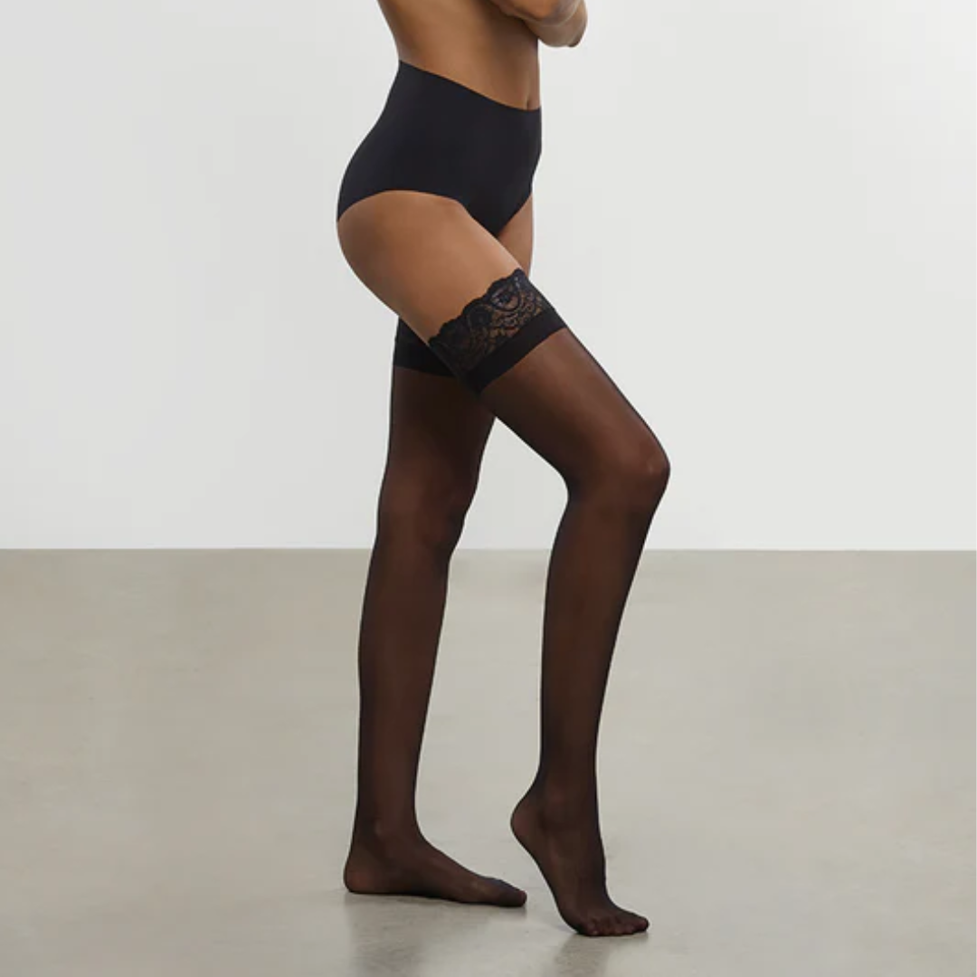 Up All Night Sheer Thigh High Tights - Sexy Sheer Stockings for Women, Comfortable & Stretchy, Perfect for Date Night, Cosplay & Special Occasions