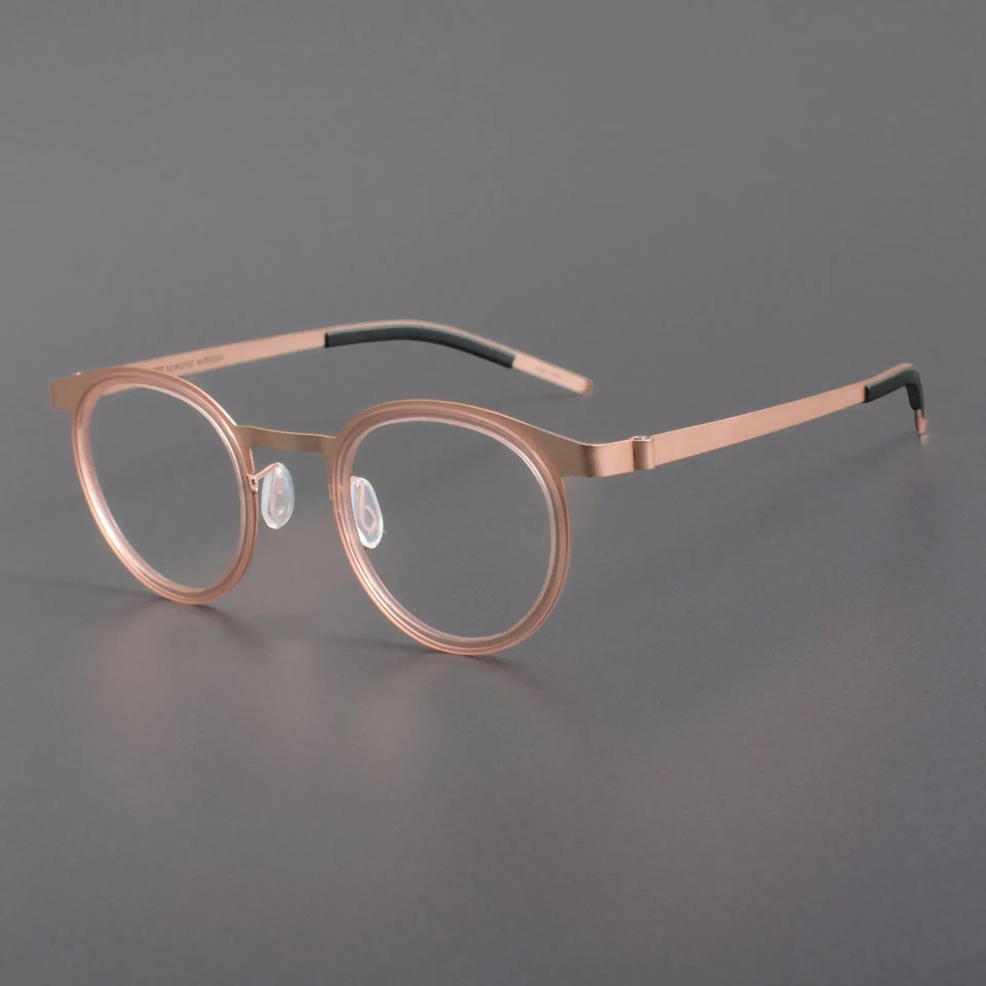 Aror Unisex Full Rim Oval Round Acetate Titanium Eyeglasses 49704 - Lightweight & Durable Frame for Men & Women - Perfect for Reading, Work, and Everyday Fashion