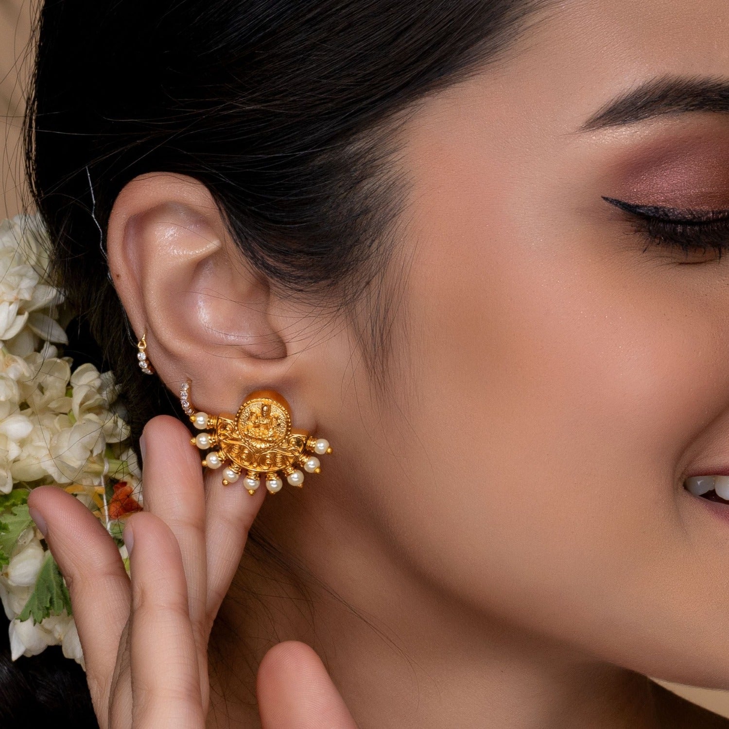 Vintage Antique Coin Stud Earrings for Women - 14K Gold Plated Roman Greek Coin Jewelry - Perfect for Parties, Weddings & Everyday Wear