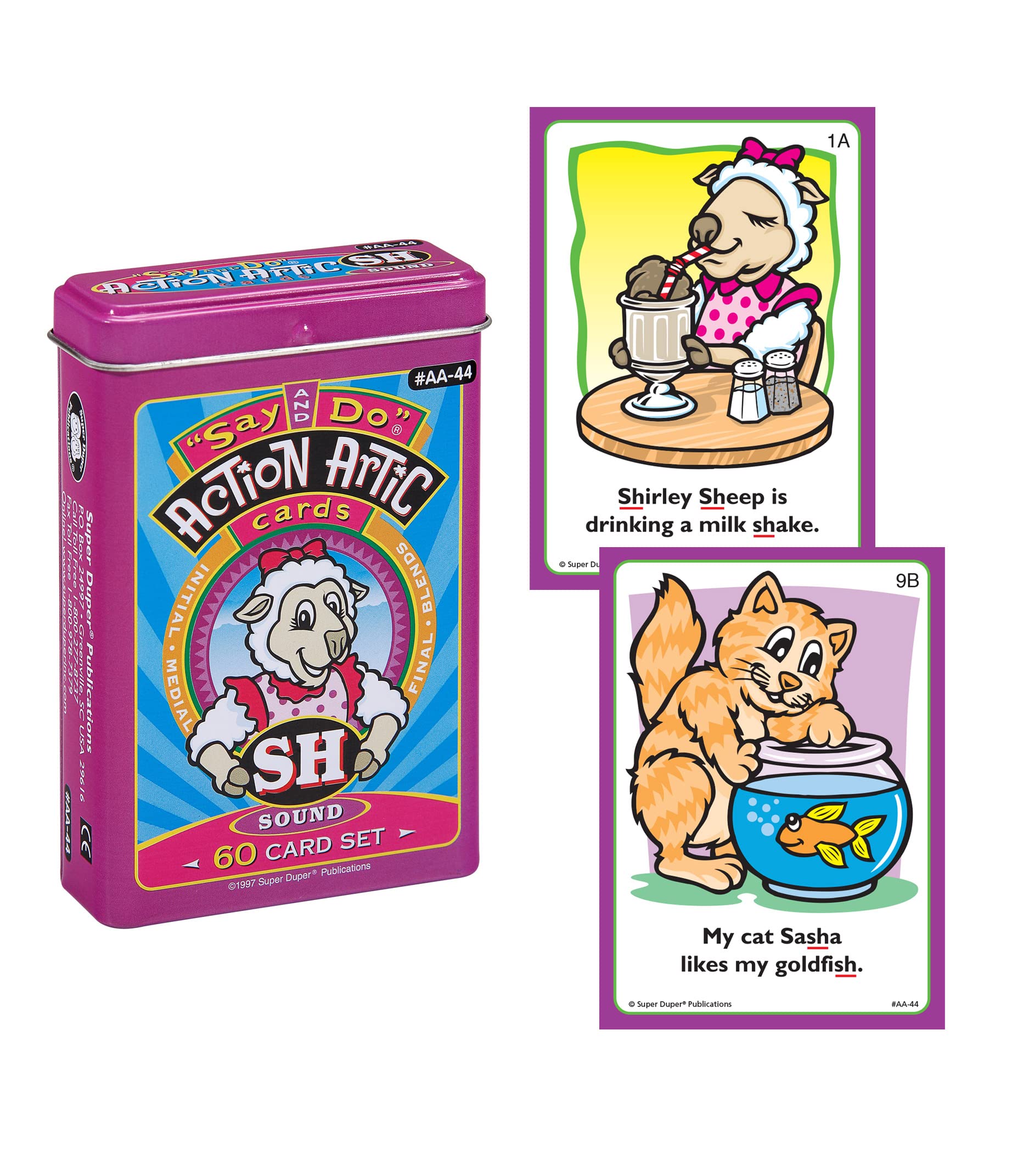 Super Duper Publications Say and Do® Action Articulation Bundle – 10 Sound Flash Cards for Vocabulary & Language Development | Speech Therapy & ESL Learning Materials | Classroom & Homeschool Educational Games