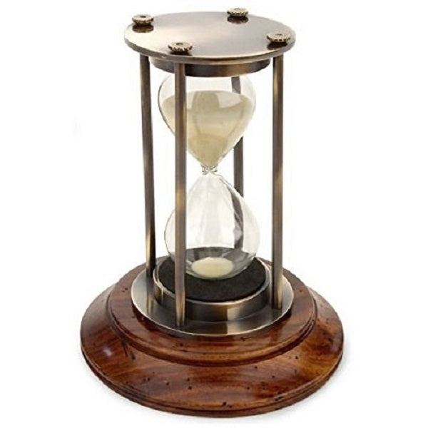30 Minute Bronze Hourglass Sand Timer - Perfect for Board Games, Classroom Activities, and Home Décor