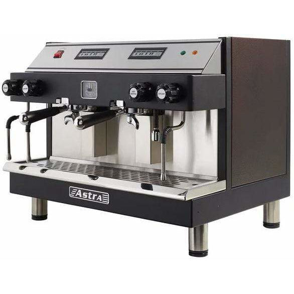 Astra MEGA II Automatic 2 Group Commercial Espresso Machine - Professional Coffee Maker for Cafes, Restaurants & Offices - High Capacity Brewing System