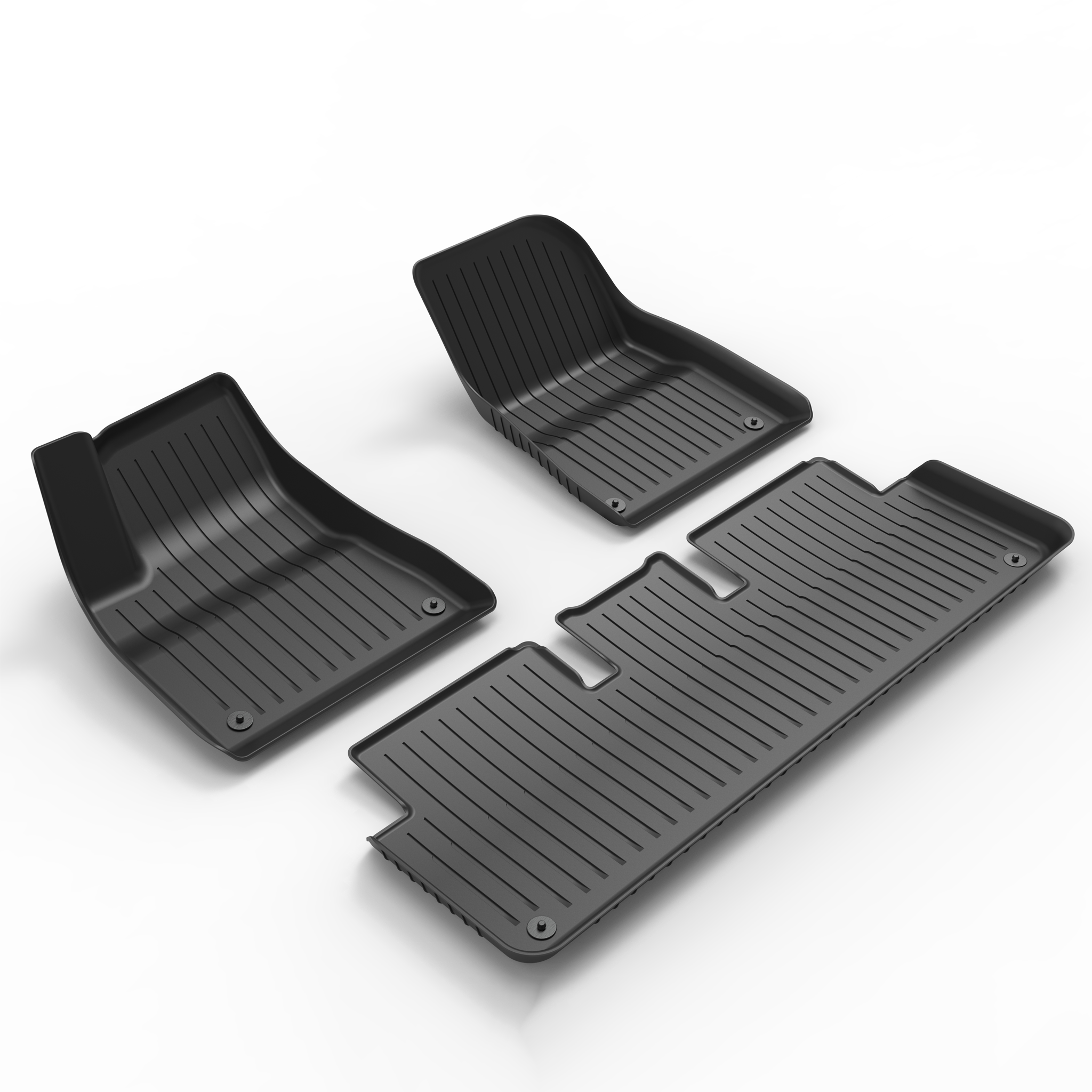 2024 Tesla Model 3 Highland Custom Fit All-Weather Floor Mats - Waterproof Car Interior Accessories for Winter, Rain & Snow Protection | Perfect for Daily Commute, Road Trips & Extreme Weather Conditions