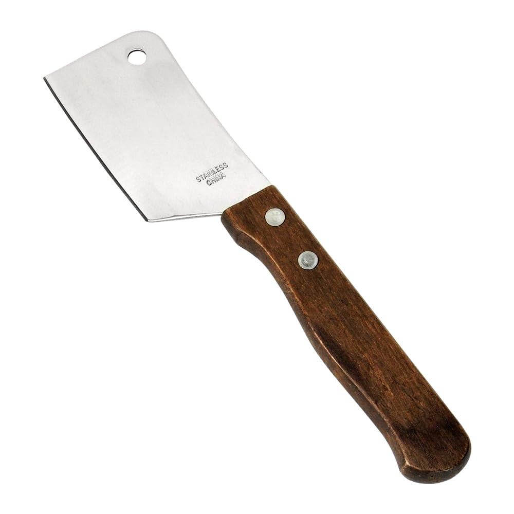 Premium Cleaver Chopping Knife - Sharp Stainless Steel Blade with Ergonomic Hardwood Handle - Professional Kitchen, Restaurant & Camping Essential - Perfect for Meat Cutting, Vegetable Chopping & Outdoor Cooking Adventures