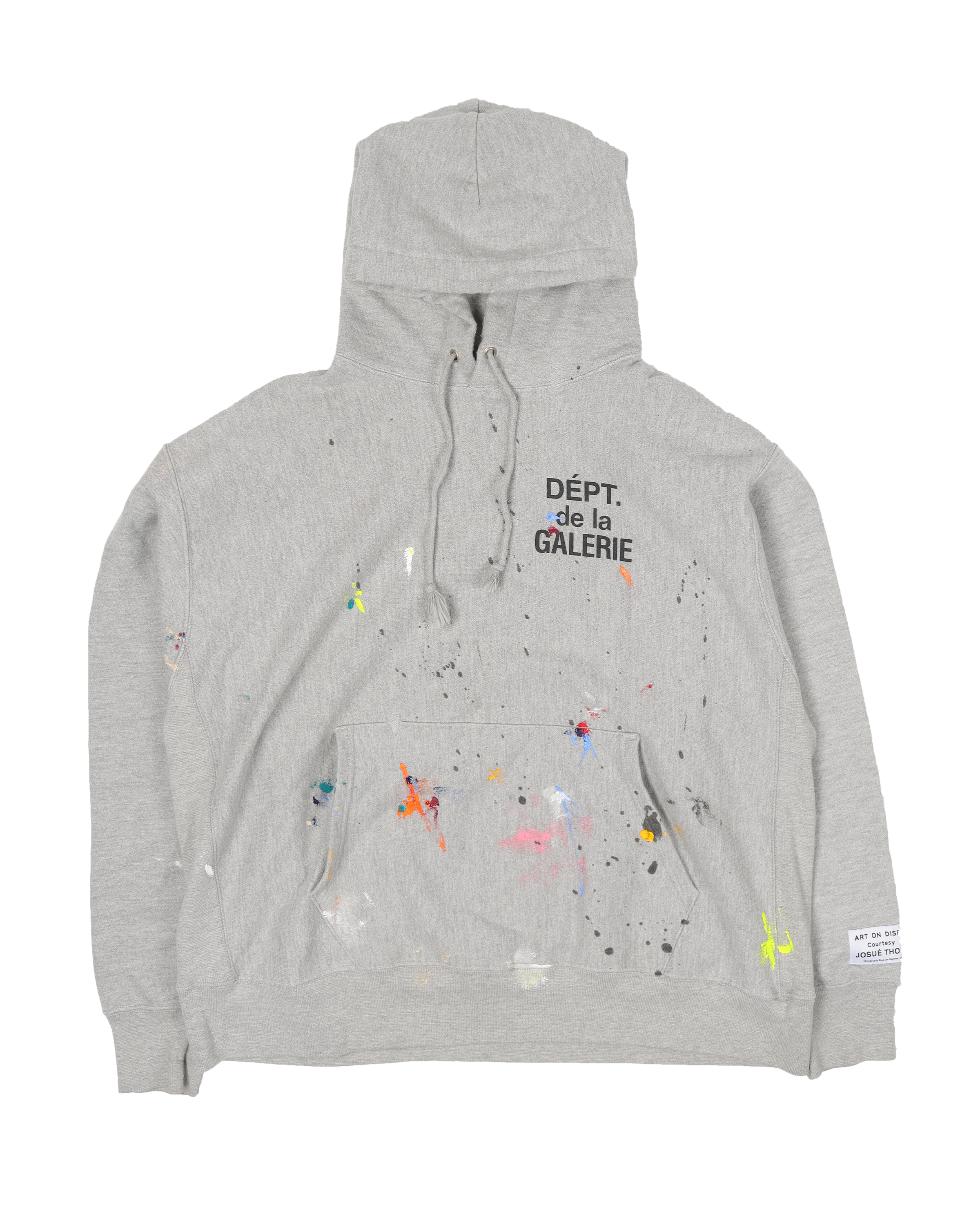 DEPT. de la GALERIE Paint Splatter Hoodie - Trendy Streetwear Unisex Pullover for Urban Fashion & Art Lovers | Perfect for Casual Outfits, Graffiti Events & Creative Photo Shoots