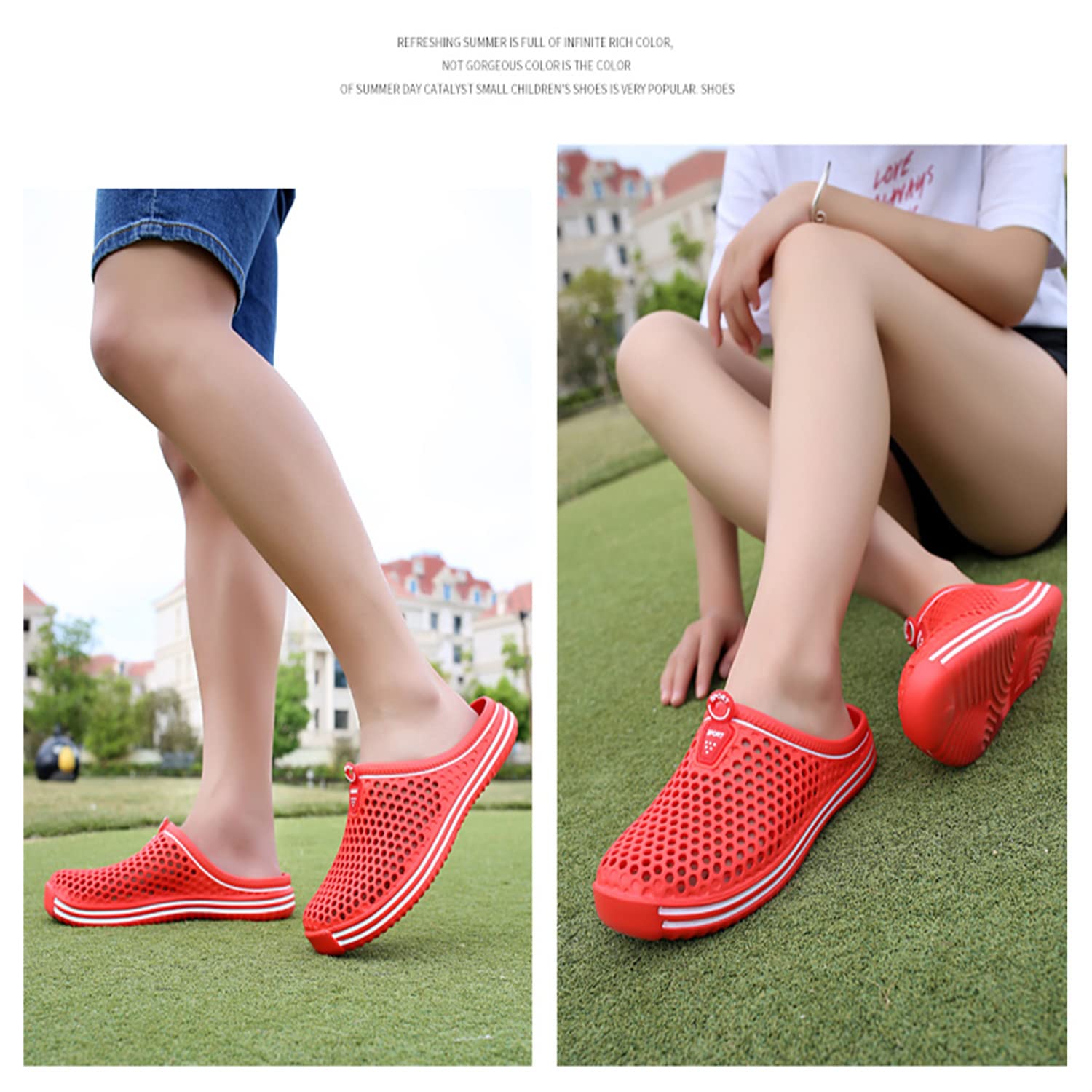 **MDPCX Women's Garden Clogs - Breathable Water Shoes for Beach, Bathing, Walking & Travel - Comfortable Slip-On Slippers for Home & Outdoor Use**