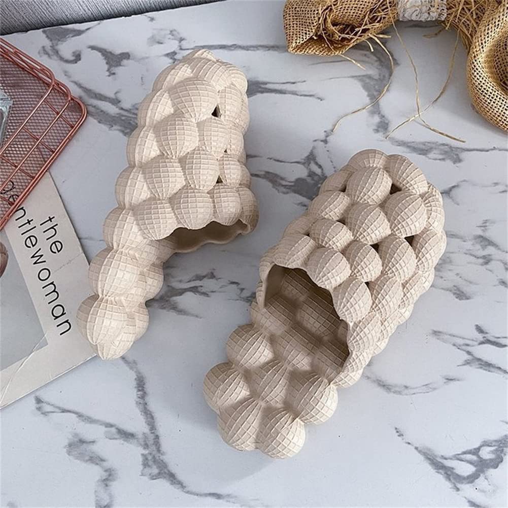 ZXWFOBEY Women's & Men's Thick Sole Massage Slippers - Soft Foam Non-Slip Waterproof Shower Shoes for Home, Spa & Bathroom Comfort