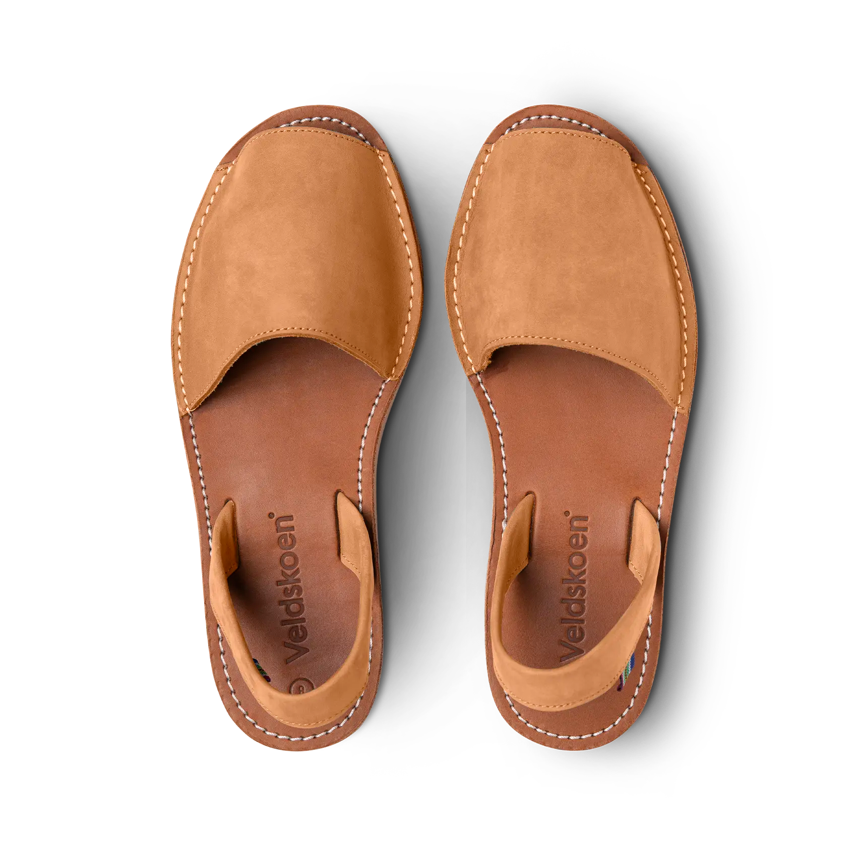 Veldskoen Namaqualand Daisy Sandal - Comfortable Leather Walking Shoes for Women (Tan) | Perfect for Beach, Vacation & Summer Outdoor Activities