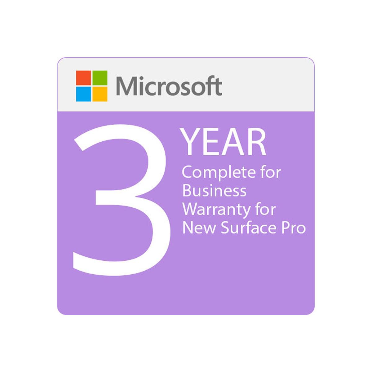 Microsoft Complete 3-Year Extended Business Warranty Plan - Protection for Laptops, Tablets & Devices in Office & Remote Work Environments