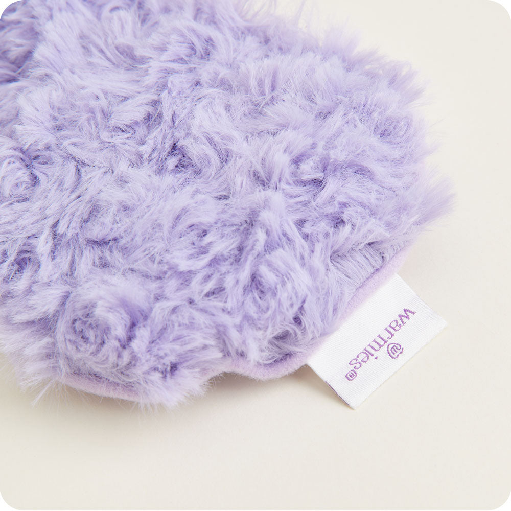 Purple Curly Warmies Eye Mask for Sleep & Relaxation - Soft & Cozy Eye Cover for Stress Relief, Travel & Spa Use