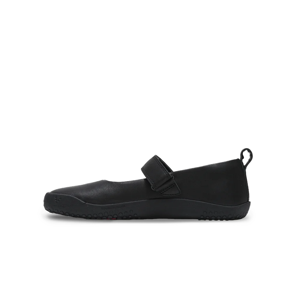 Vivobarefoot Wyn School Juniors Obsidian - Kids Barefoot Shoes for Natural Movement & Play - Perfect for School, Outdoor Adventures & Everyday Wear