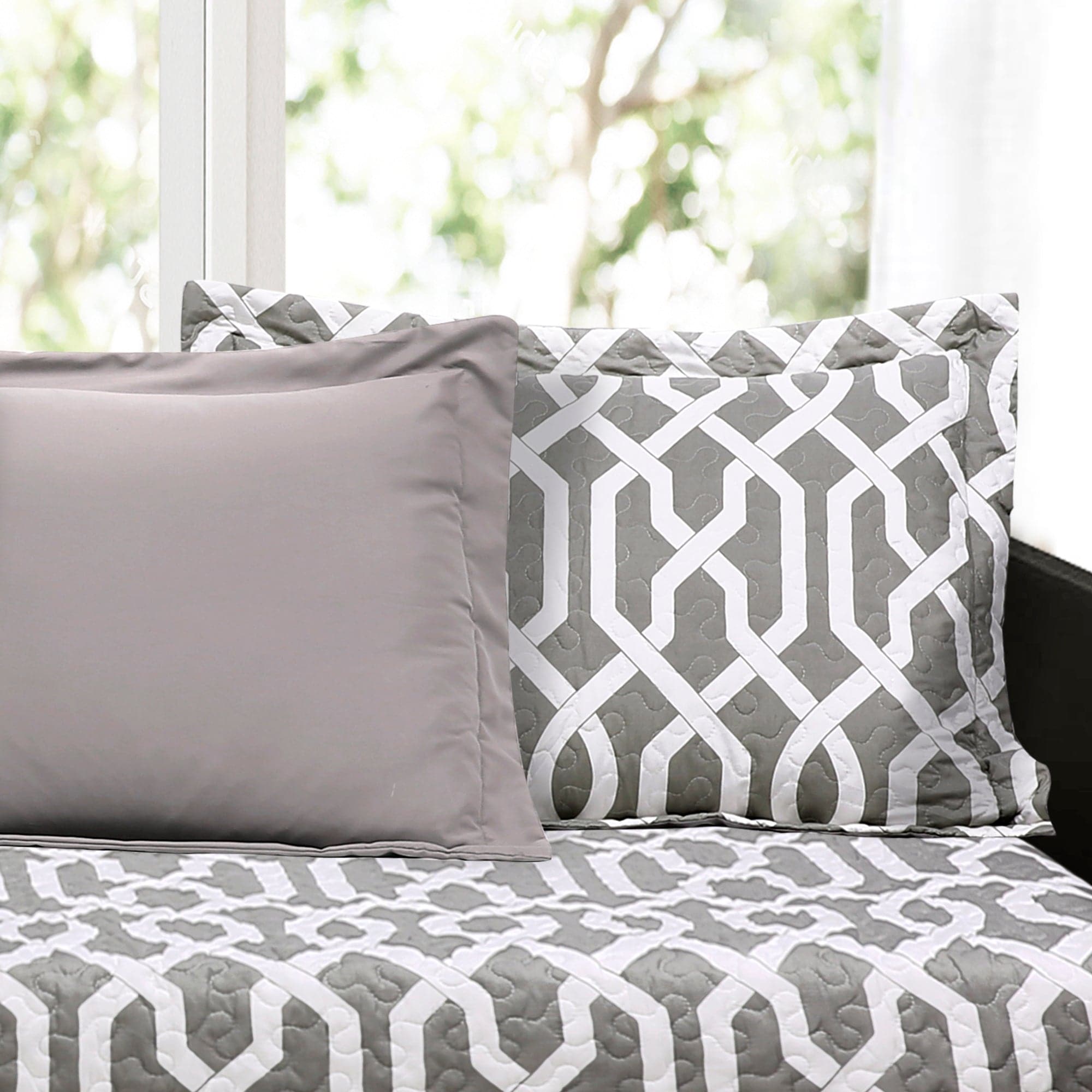 Edward Trellis 6-Piece Daybed Cover Set - Soft & Durable Sofa Slipcover for Living Room, Bedroom, or Patio Furniture Protection