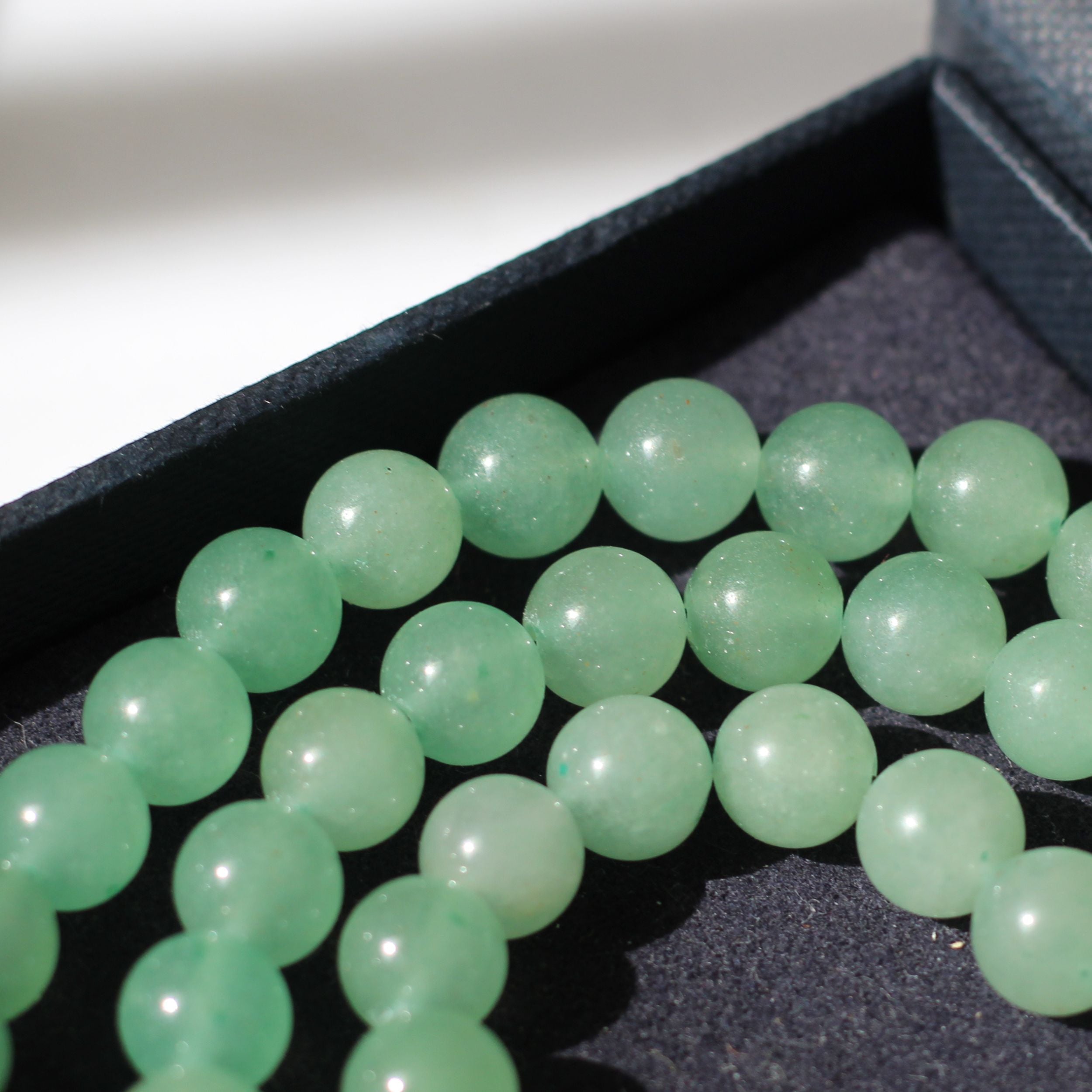 Aventurine Beaded Necklace for Women - Healing Stone Jewelry, Natural Gemstone Beads, Spiritual & Energy Balance - Perfect for Meditation, Yoga & Everyday Wear