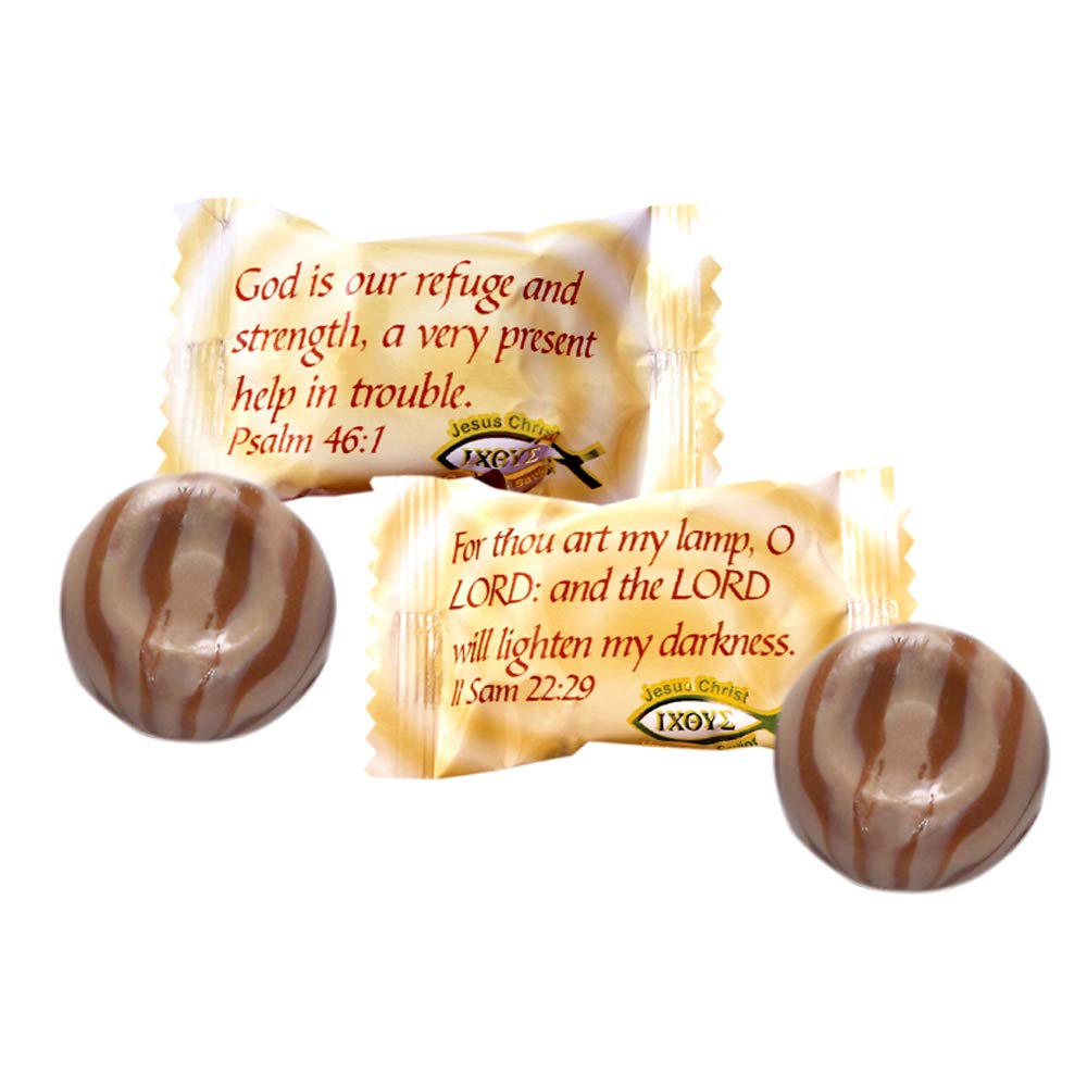 Scripture Candy - Butter & Cream Hard Candy - 5.5oz (25 Pieces) - Christian Gift, Bible Study Snack, Church Events & Family Gatherings