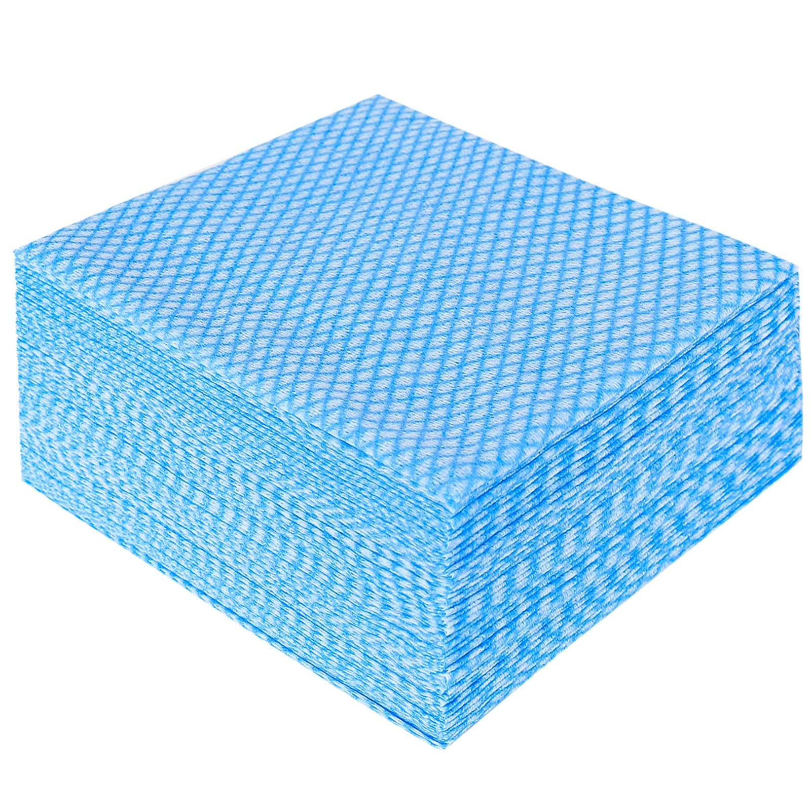 **JEBBLAS Disposable Cleaning Towels & Reusable Dish Cloths – 50-Pack Blue Cleaning Wipes for Kitchen, Bathroom & Household Cleaning**