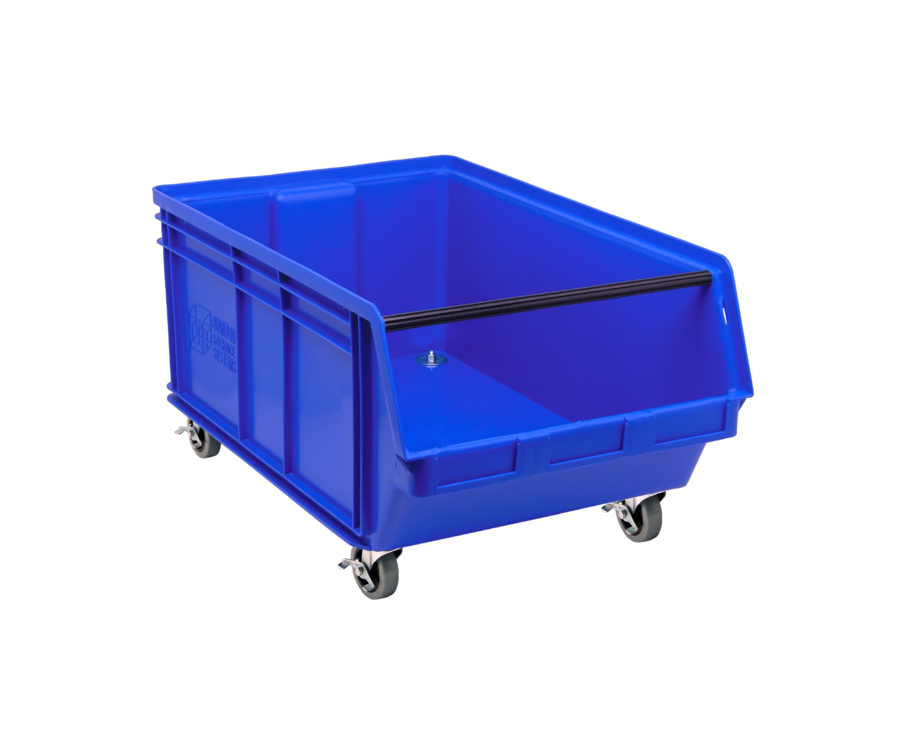 Quantum Storage Systems QMS843MOBBL MAGNUM Heavy-Duty Mobile Parts Organizer with Blue Bins - 29