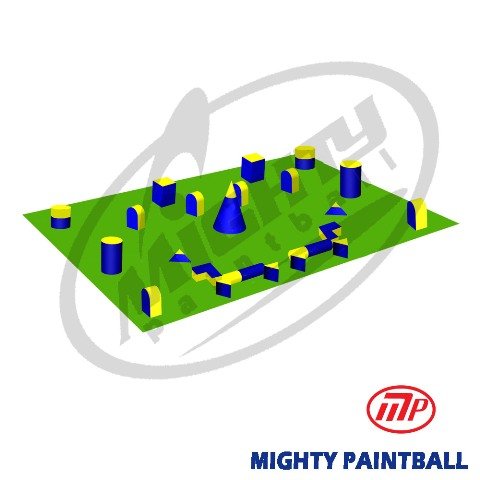 MP Paintball Bunker Package - 5 Man Standard Field (MP-ST-5MAN) | Tactical Paintball Game Equipment for Outdoor Team Training & Competition | Perfect for Woodsball, Scenario Games & Field Battle Practice