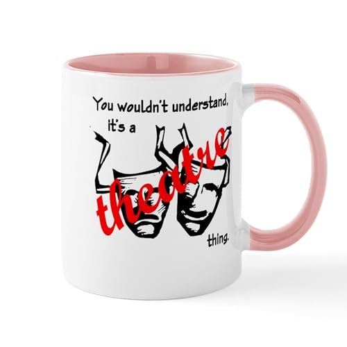 White/Pink Inside - Theatre Mug