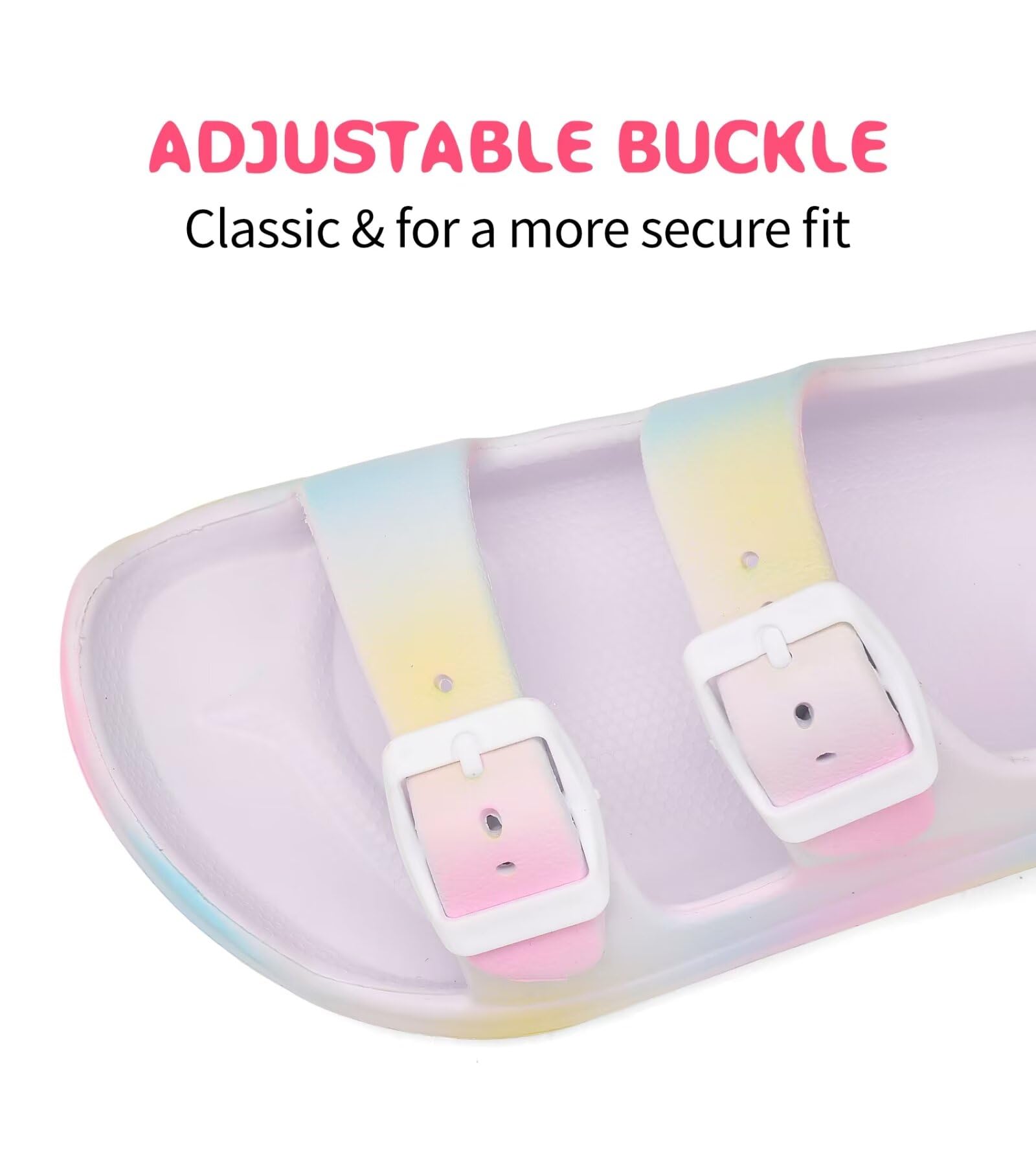 **Boys & Girls Adjustable Water Sandals with Buckle & Hook Loop Strap – Toddler 5 to Little Kid 12 – Perfect for Beach, Pool & Outdoor Play**