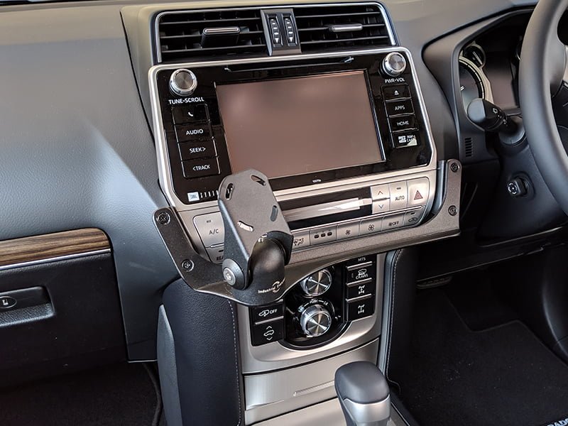 Industrial Evolution InDash Mount for Toyota Prado (2018+) - Secure Car Phone Holder for GPS Navigation & Hands-Free Calling - Perfect for Off-Road Adventures & Daily Commutes