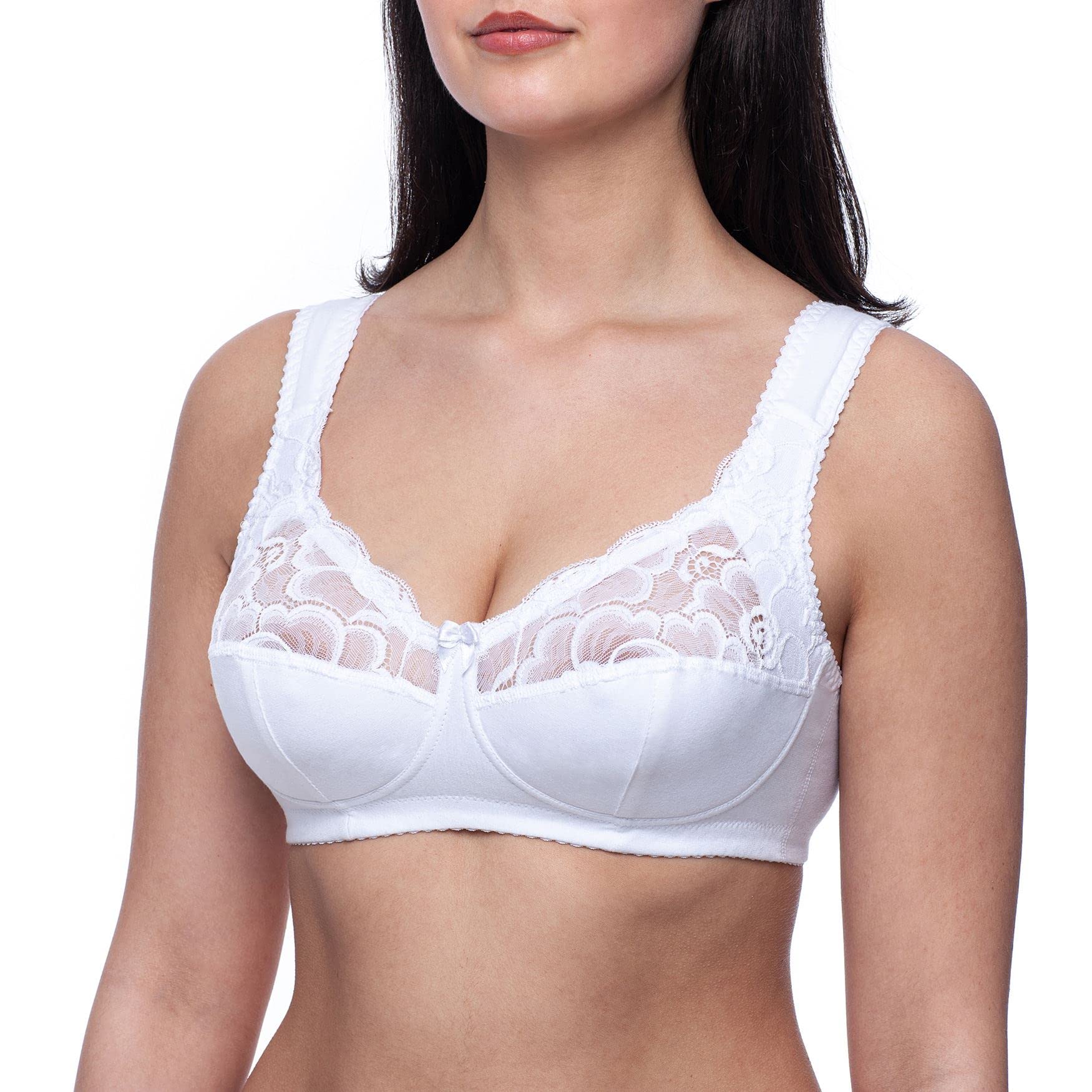Frugue Women's Wireless Sleep Bra - Ultra Soft Cotton Comfort for Nightwear, Lounge & Relaxation at Home