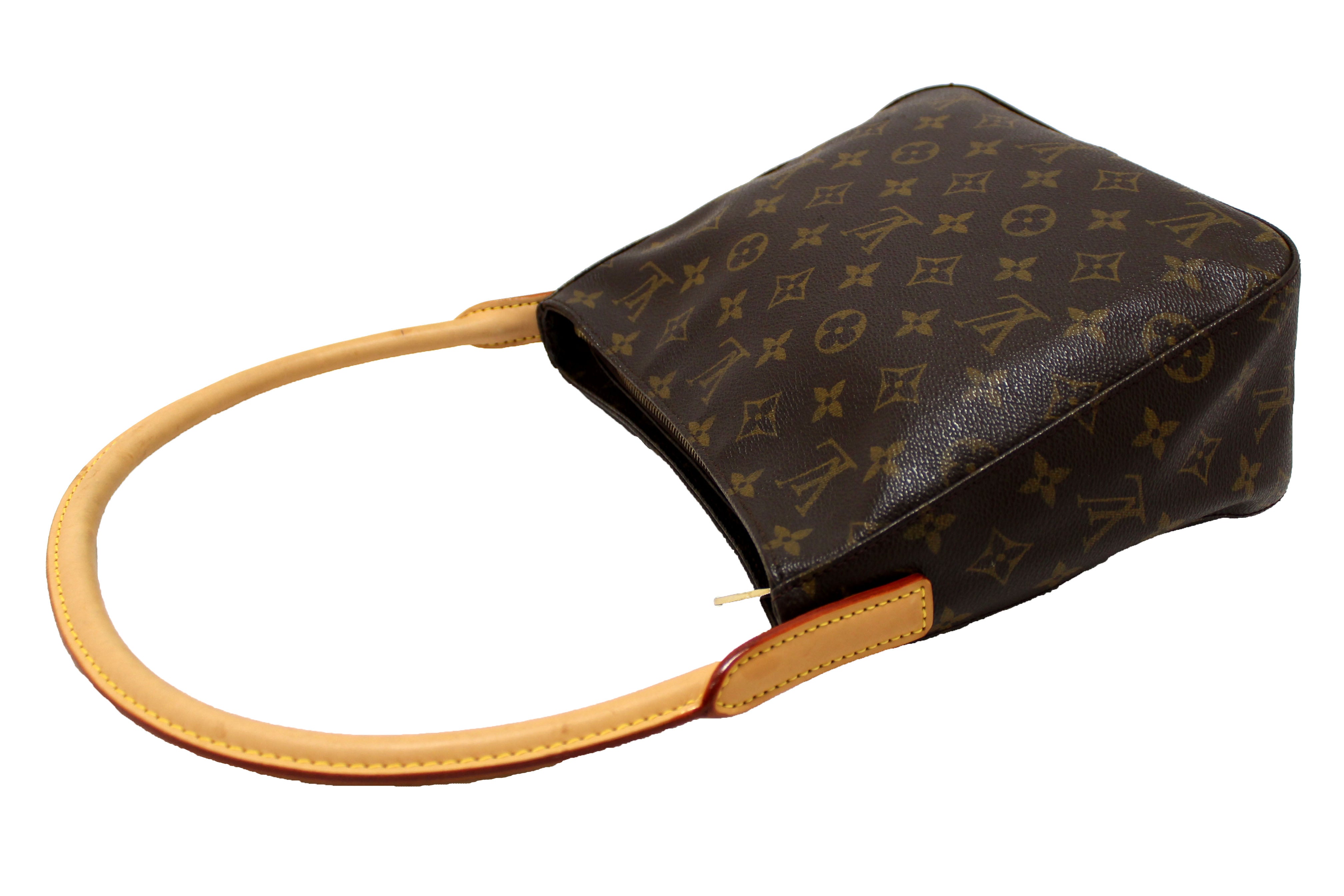Authentic Louis Vuitton Classic Monogram Canvas Looping PM Shoulder Bag for Women | Luxury Designer Handbag | Perfect for Work, Travel & Everyday Use