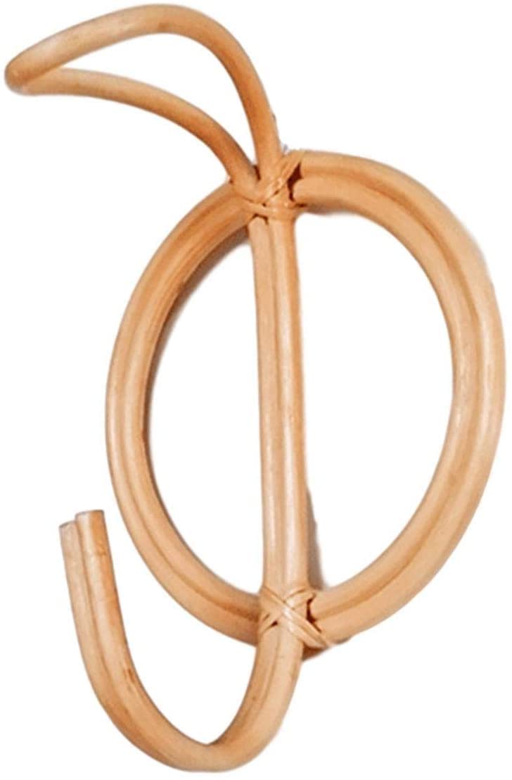 Natural Wooden Baby Hangers - Eco-Friendly Rattan Clothes Hanger Set for Nursery, Kids Room & Baby Shower Gifts | Nordic Style Round Baby Clothes Rack | Perfect for Organizing Infant Wardrobes & Nursery Décor