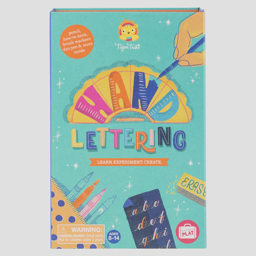 Hand Lettering Kit for Kids - Creative Art Activity Set for Learning Calligraphy & Drawing | Perfect for Homeschooling, Classroom & DIY Craft Projects