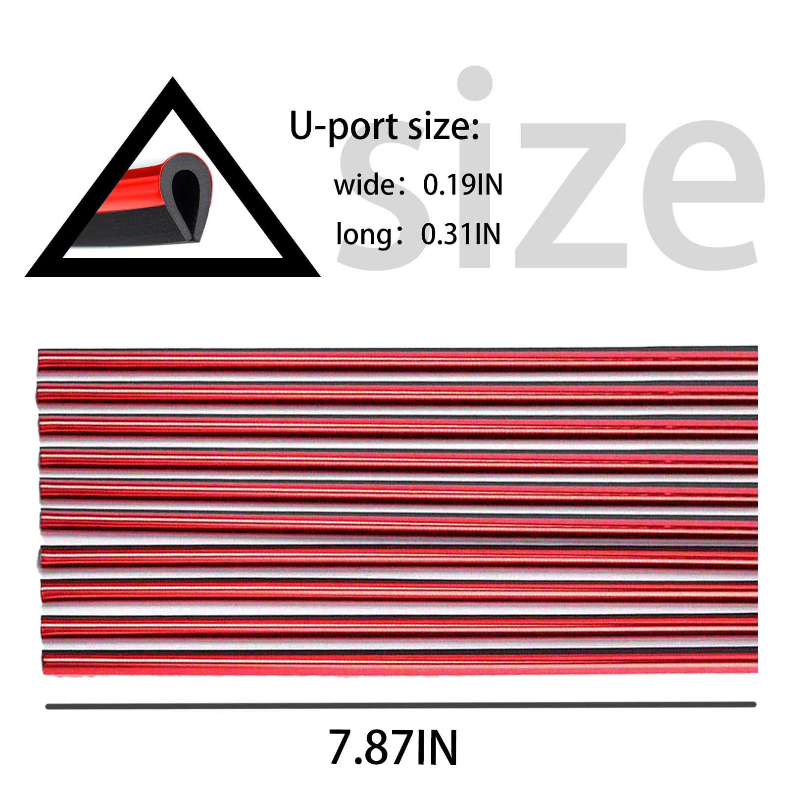 20 Pcs Universal Car Air Vent Decorative Strips - Red, Fits Most Cars, Trucks & SUVs | AC Vent Accessories for Stylish Interior Upgrade | Perfect for Customizing Your Vehicle's Air Outlets