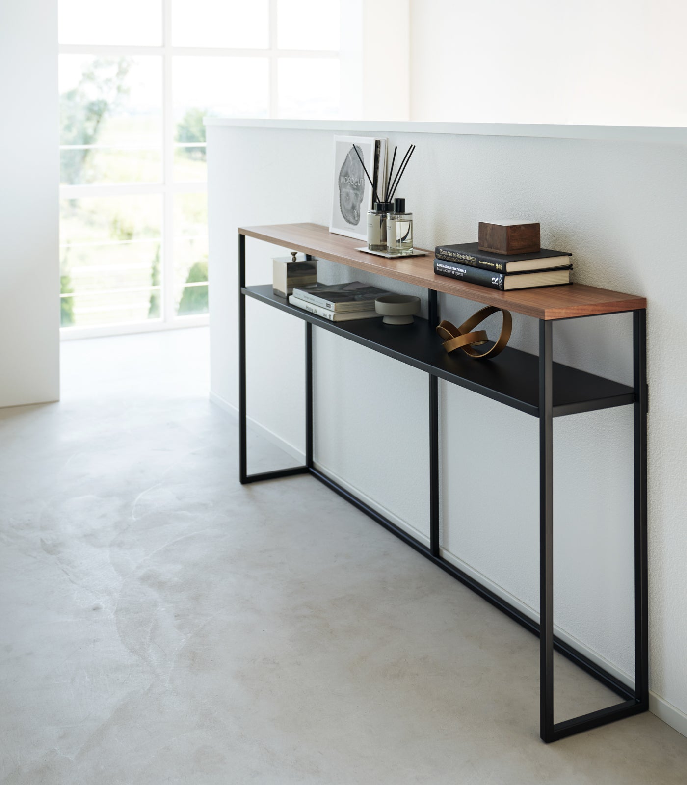 Modern Long Console Table - 2 Stylish Designs with Sturdy Steel Frame | Perfect for Entryway, Living Room & Hallway Decor