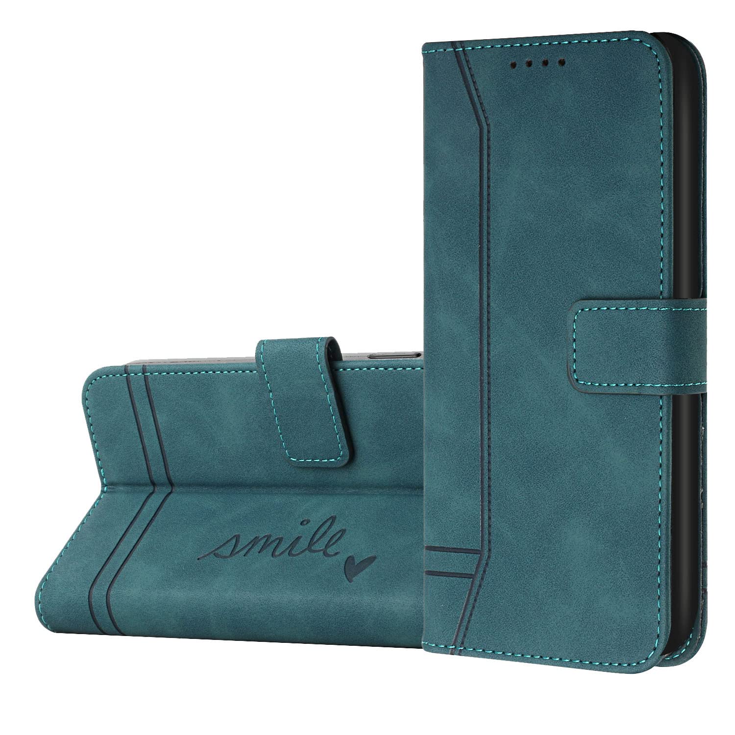 Premium PU Leather Wallet Case for Xiaomi Mi A2 - Slim Magnetic Closure, Soft Touch Finish, Green | Perfect for Daily Use, Business Meetings & Travel Protection