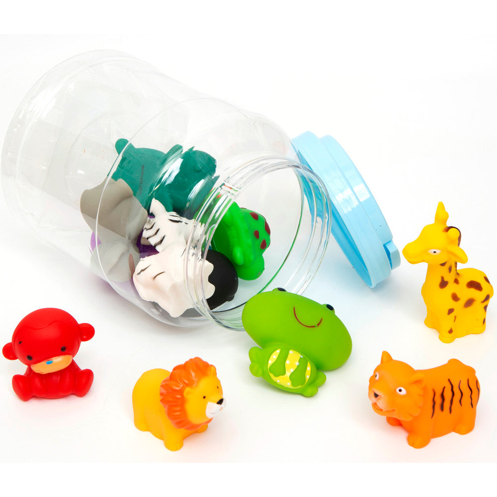 Boley Splash Zoo Safari 12-Piece Bath Toy Set for Kids - Fun Animal-Themed Bathtub Toys for Toddlers & Infants - Perfect for Bath Time Play & Water Sensory Activities