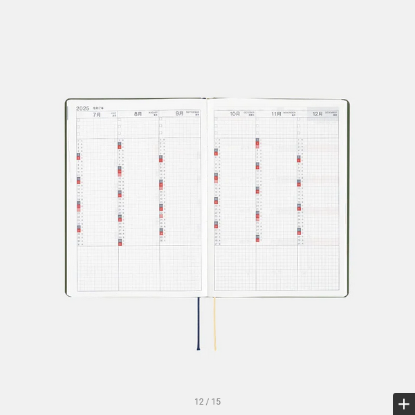 Hobonichi Techo 2025 MOTHER A5 Daily Planner - January Start, Monday Start - Japanese Edition - Perfect for Journaling, Planning & Gift Giving