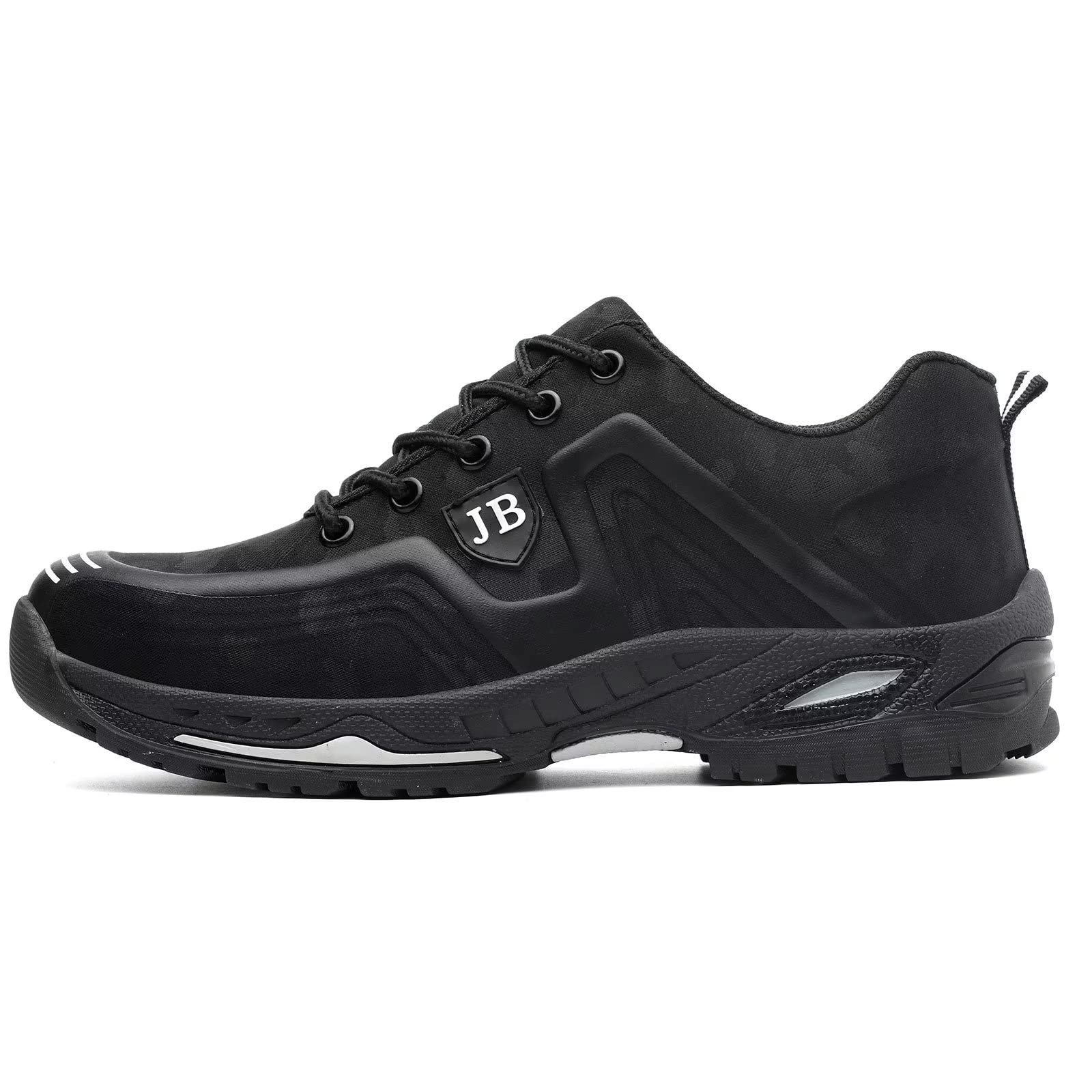 Anti-Pierce Steel Toe Safety Work Shoes for Men & Women - Non-Slip Industrial Sneakers with Lace-Up Design - Perfect for Construction, Warehouse & Outdoor Work