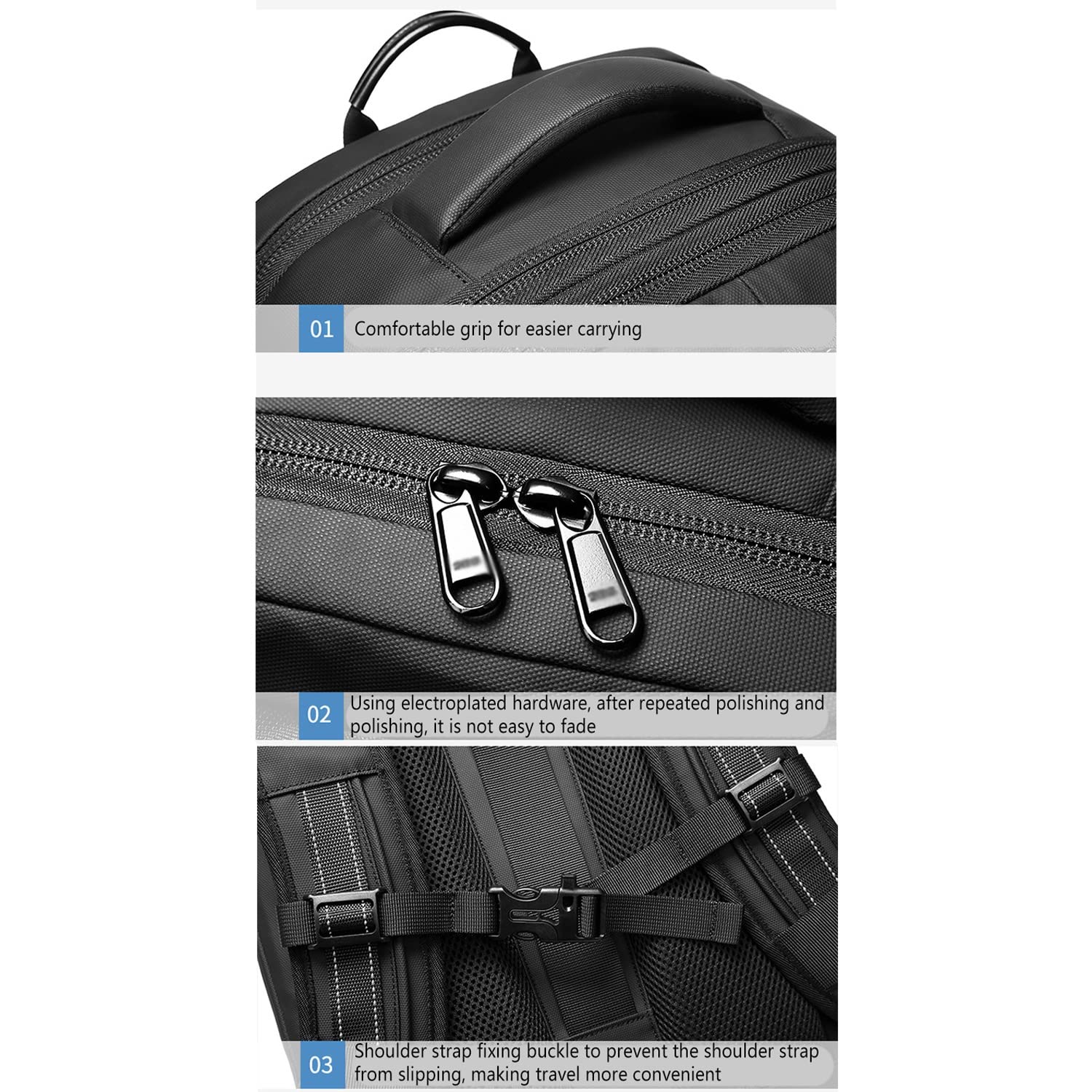 **19 Inch Expandable Laptop Backpack for Men - Large Capacity Vacuum Compression Travel Backpack with Dry/Wet Separation - Perfect for Business, Commuting & Outdoor Adventures (Black)**
