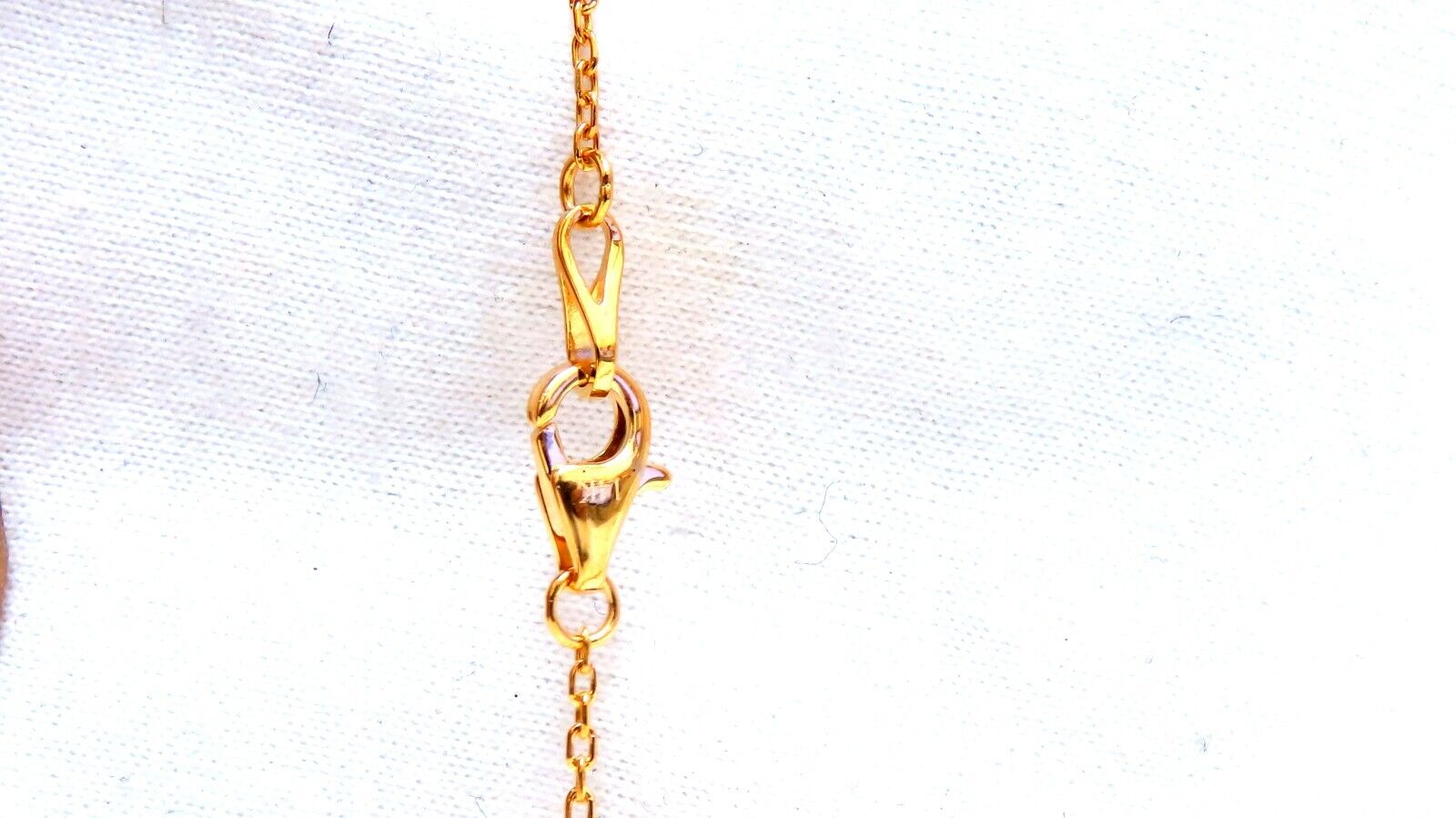 27ct Fancy Vivid Yellow Sapphire Diamond Station Necklace in 14K Gold - Perfect for Weddings, Anniversaries & Special Occasions