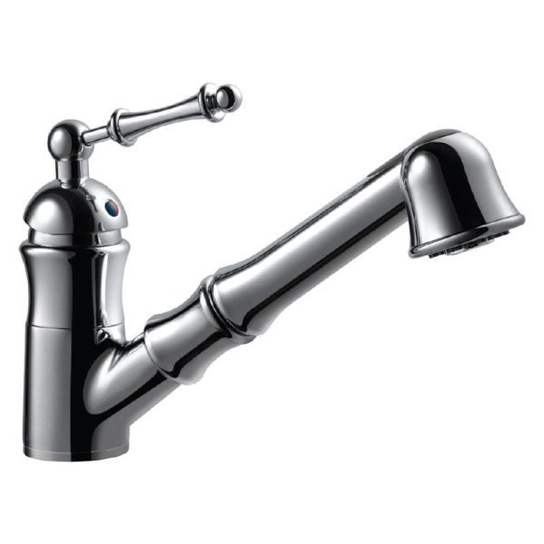 Hamat RIPO 2000 PC Richmond Dual Function Pull Out Kitchen Faucet in Polished Chrome - Modern Touchless Kitchen Sink Faucet for Easy Cooking & Dishwashing