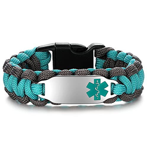 Green Grey Rope-Silver Tag-Green Symbol
