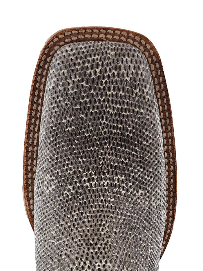R.Watson RW7900 Men's Western Boots - Genuine Lizard Skin, Natural Grey - Perfect for Cowboy Rides, Country Music Festivals & Western Fashion
