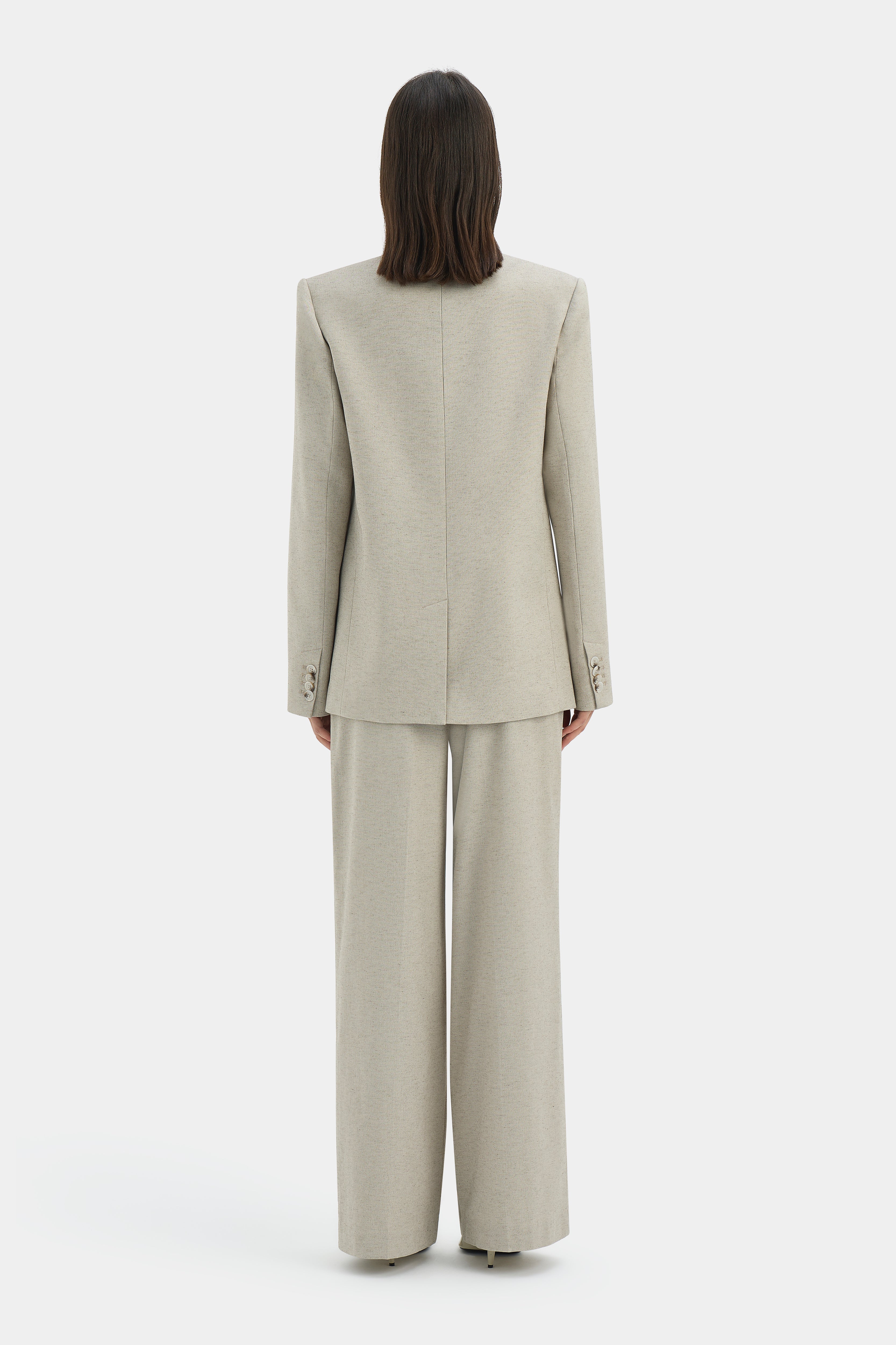 Leone Blazer Natural - Women's Lightweight Tailored Jacket for Office, Business & Formal Events