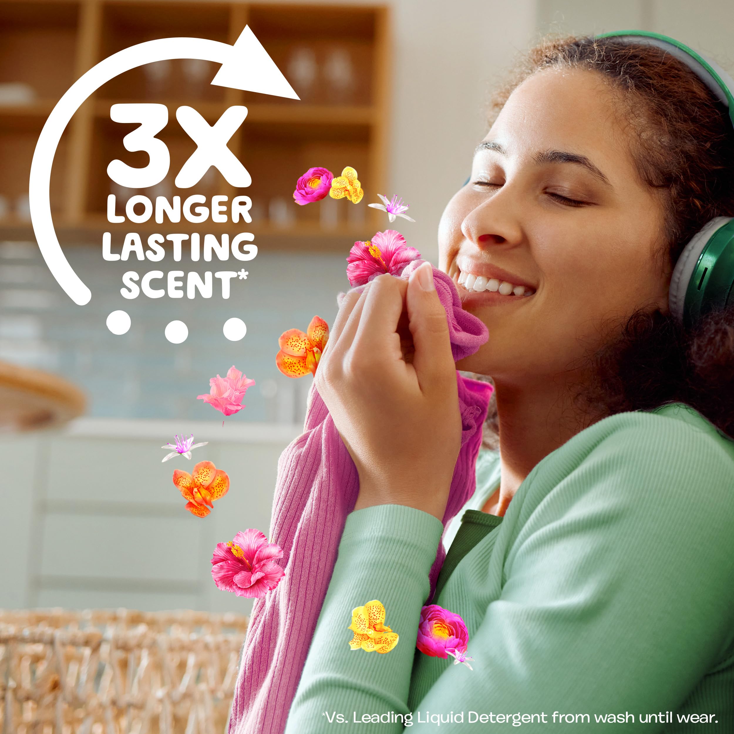 Gain Liquid Fabric Softener & Conditioner - Happy Scent, 127 Fl Oz (188 Loads) - Softens Clothes & Reduces Static for Laundry, Bedding & Towels