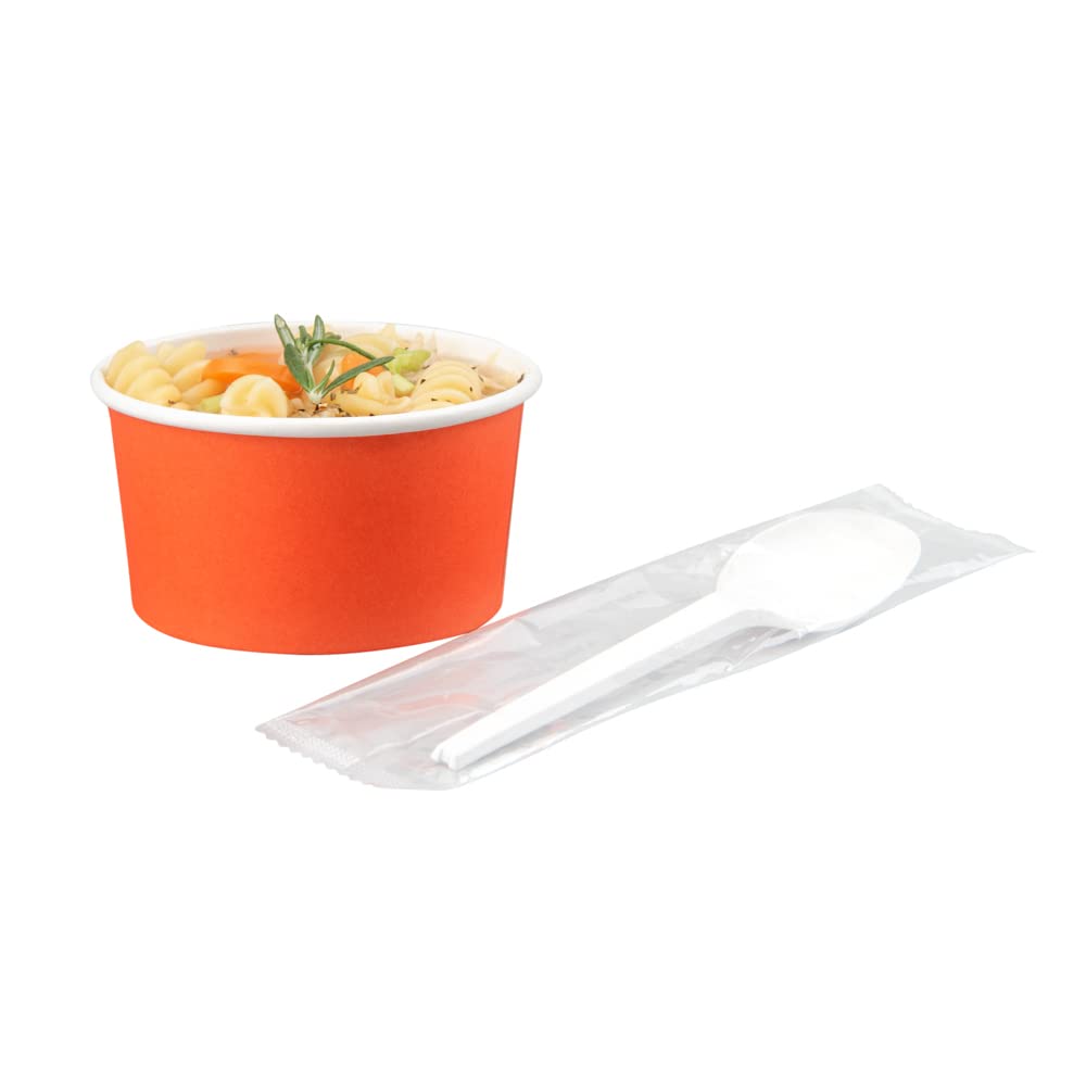 Eco-Friendly 6.5 Inch Compostable Spoons - 250 Pack Individually Wrapped Plant-Based Cutlery | BPI-Certified CPLA Disposable Silverware for Hot & Cold Foods | Perfect for Restaurants, Catering, Parties & Outdoor Events