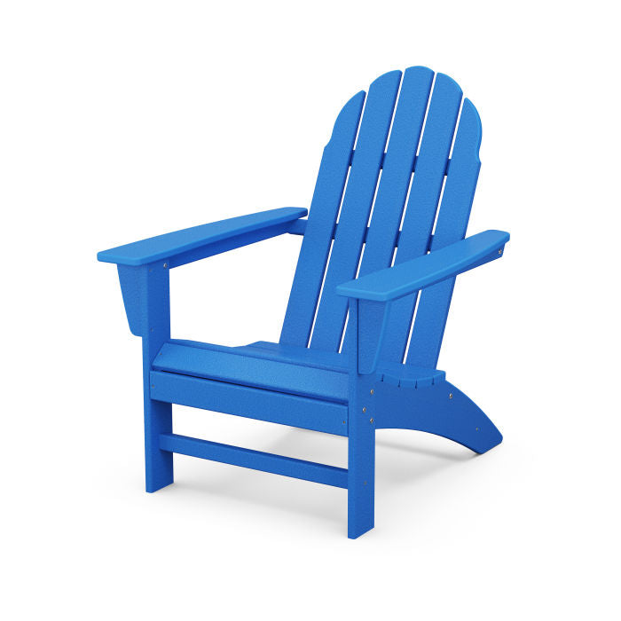 POLYWOOD Vineyard Adirondack Chair - All-Weather Outdoor Furniture for Patio, Garden & Poolside Relaxation | Durable Recycled Plastic Material