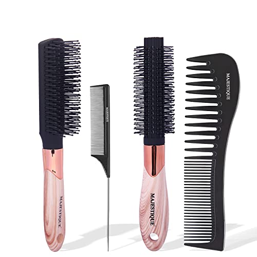 4 X Hair Brush Gray