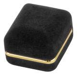 SSWBasics Black Velvet Earring Box - Set of 10 Jewelry Organizer Cases | Perfect for Earring Storage, Gift Packaging & Travel Jewelry Protection
