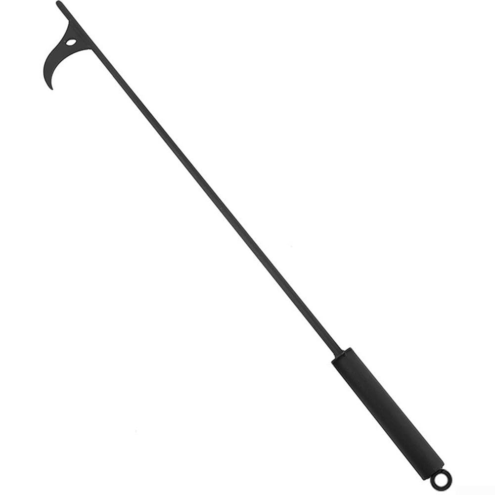 ZAMETTER Fireplace Tongs - Heavy Duty Steel Fireplace Poker & Log Grabber for Wood Stove, Coal, Open Fire - Essential Fireplace Accessories for Home Heating & Camping Use