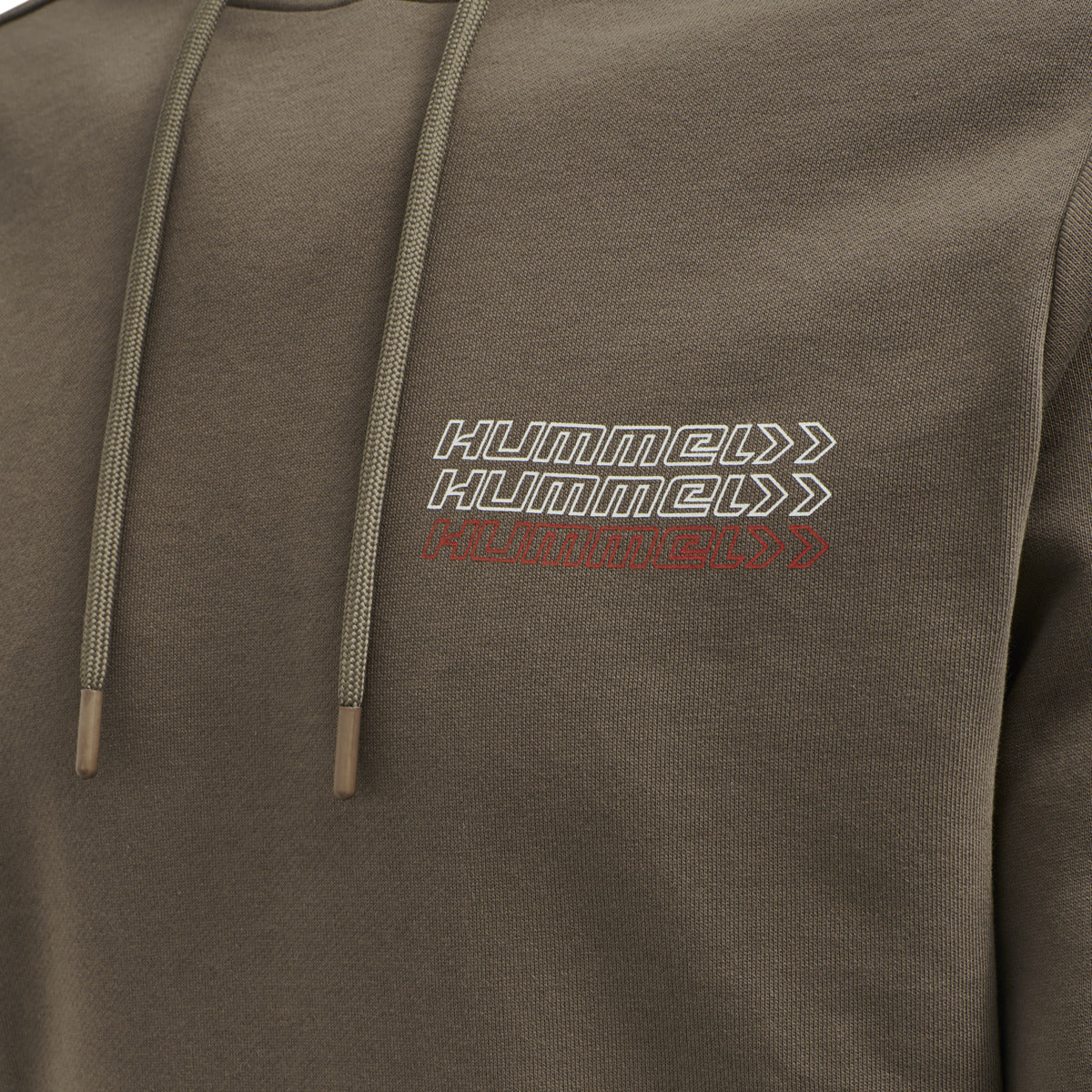 Hummel HMLDENNIS Hoodie for Men - Soft Cotton Pullover Sweatshirt with Kangaroo Pocket | Walnut Brown | Casual Streetwear & Loungewear | Perfect for Gym, Travel, and Everyday Wear
