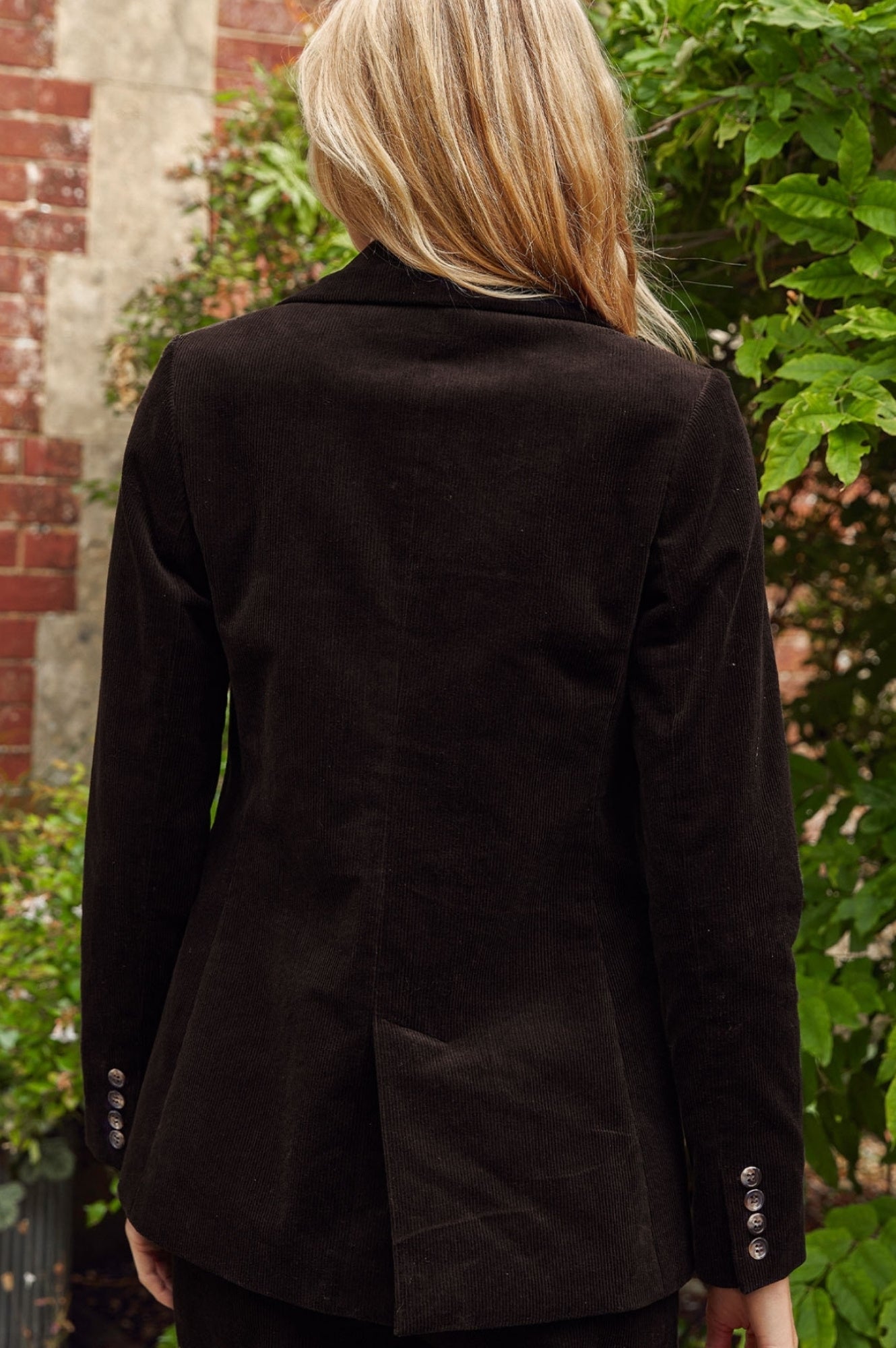 Theresa Stretch Corduroy Blazer for Women | Chocolate Brown | Comfortable & Stylish Jacket for Office Wear, Business Casual & Fall Outfits